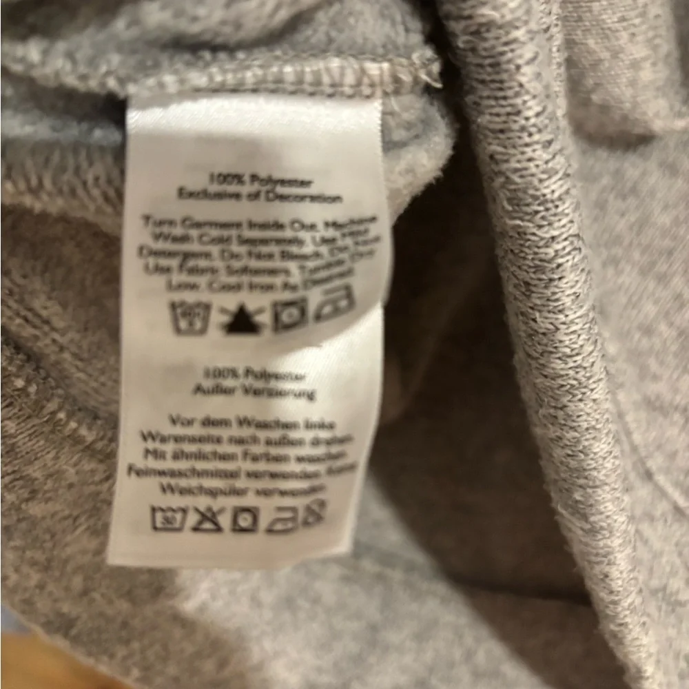 Eddie Bauer Pullover 3/4 Zip Up Light Gray Fleece - Size Medium - Picture 5 of 5